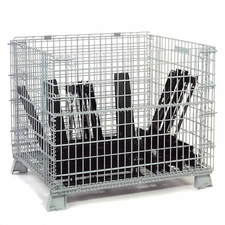 Global Industrial Folding Wire Container, 2000 Lb Capacity, 48x40x36-1/2 239342